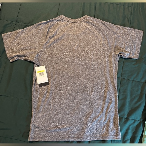 Nike Swim Men's Hydroguard Dri-FIT Stretch UPF 40+ Heather Rash Guard - Picture 2 of 5